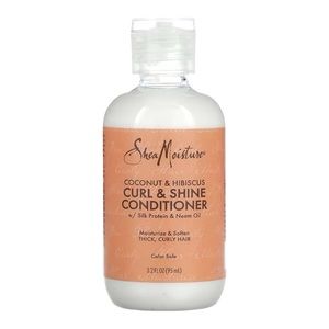 SHEA MOISTURE CURL & SHINE CONDITIONER IN COCONUT & HIBISCUS 95ML - BRAND NEW